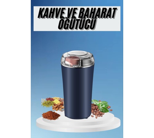 Kahve ve Baharat Öğütücü Kolay Temizlenebilir Paslanmaz Çelik Taşınabilir