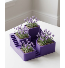 3D Kaktüs Saksısı Modern Çok Bölmeli Dekoratif Tasarım