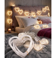 Kalp Şeklinde LED Neon Işık Dekoratif Romantik Oda ve Duvar Lambası