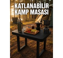 Katlanabilir Kamp Masası Taşınabilir Plastik Piknik ve Bahçe Masası İçin Uygun