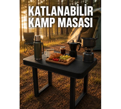 Katlanabilir Kamp Masası Taşınabilir Plastik Piknik ve Bahçe Masası İçin Uygun