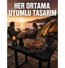 Çok Amaçlı Katlanır Kamp Masası Dayanıklı Piknik Balkon Bahçe Masası