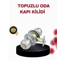 Paslanmaz Çelik Dayanıklı Topuzlu Kapı Kilidi