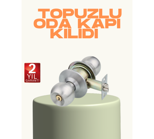 Mat Renk Topuzlu Kapı Kilidi – Giriş Tipi