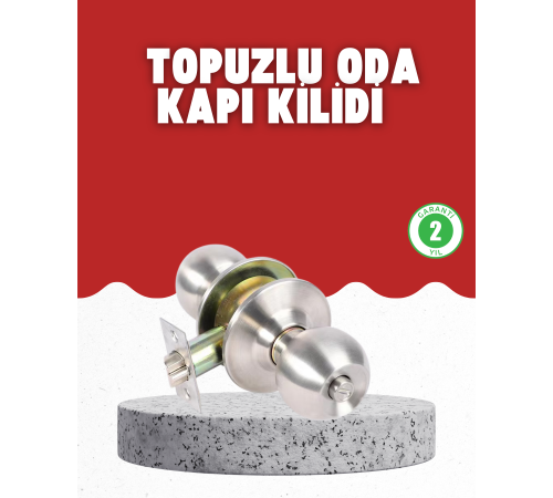 Estetik Güvenli Topuzlu Kapı Kilidi