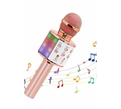 Karaoke Mikrofon Bluetooth Bağlantılı Aux Girişli Uzun Pil Ömrü Yüksek Ses Kaliteli