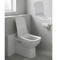 Kare Slim Klozet Kapağı Sessiz Kapanma Dayanıklı Tasarım
