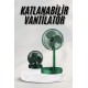 Katlanabilir Teleskopik Şarjlı Fan Masaüstü Soğutucu Vantilatör