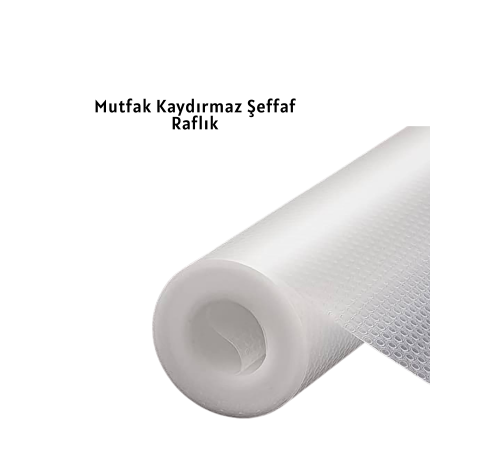 kaydırmaz şeffaf raflık