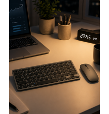 Telefon Tablet ve Bilgisayar Uyumlu Kablosuz Klavye Mouse Kombini