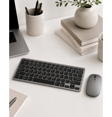 Kablosuz Bluetooth Klavye Mouse Seti Şarjlı Tablet Laptop Uyumlu