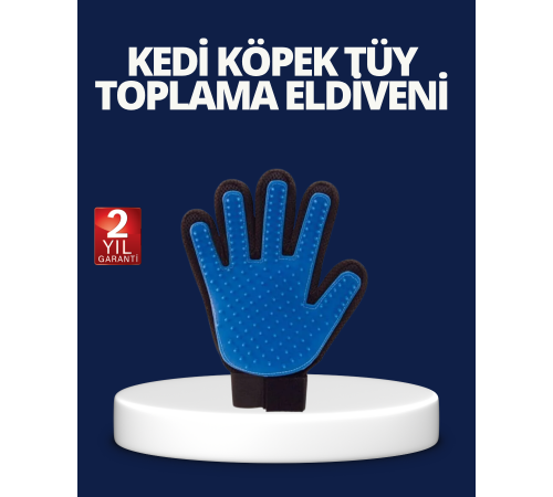Evcil Hayvan Tüy Toplama ve Masaj Eldiveni – Köpek ve Kedi Tüy Dökülme Önleyici Bakım Eldiveni