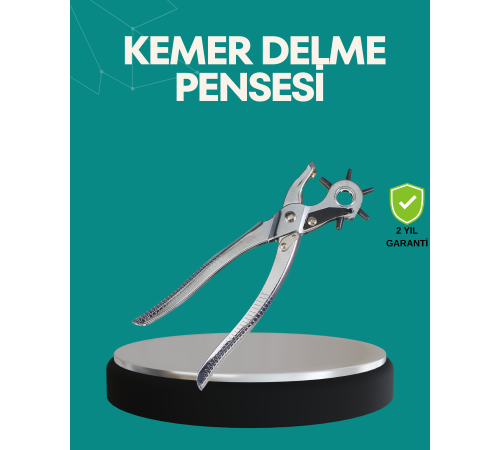 Deri Delme Pensesi 6 Uçlu Ayarlanabilir Kemer Delme Aleti Profesyonel Kullanım