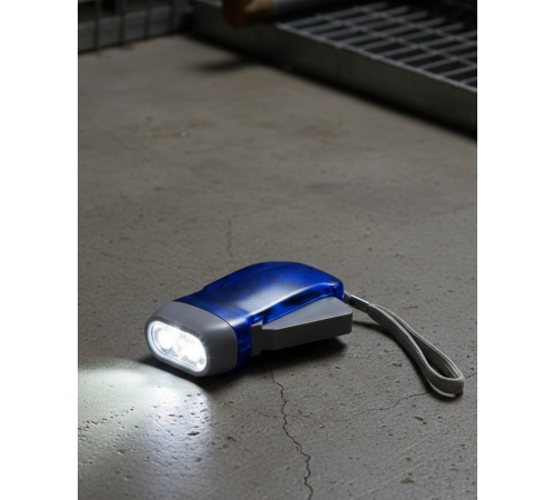 Kendiliğinden Şarjlı El Feneri Pilsiz Çalışan 3 LED Acil Durum Feneri