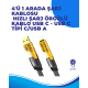 4'ü 1 Arada USB Hızlı Şarj ve Veri Kablosu – 65W Güç, Çoklu Bağlantı, 1.2m
