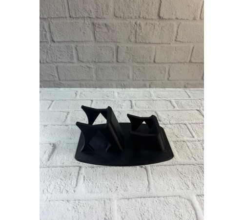 Dekoratif Siyah İkili Gamepad Standı 7x18 cm