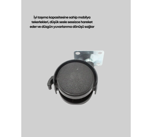 4 cm Kilit Mekanizmalı Mobilya Ayağı Tekli