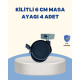 Kilitli Mobilya Tekerleği 6 cm 4’lü Kolay Kurulum