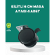 Kilitli Mobilya Ayağı 6 cm 4’lü Set Zemin Korumalı
