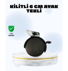 6 cm Kilitli Tekerlek Ayak Tek Adet