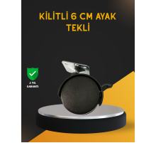 Mobilya İçin Kilitli 6 cm Ayak Tekli Satış