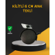Kilitli 6 cm Masa Ayağı Tekli Döner Tekerlek