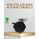 Kilitli 6 cm Masa Ayağı Tekli Döner Tekerlek