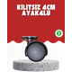 4 cm Kilitsiz Tekerlek Ayak Seti Zemin Koruyucu