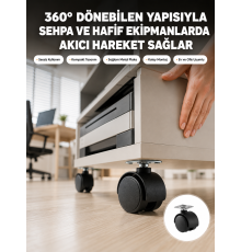 Sehpa ve Ekipmanlar İçin 4 cm Kilitsiz Ayak Tekli