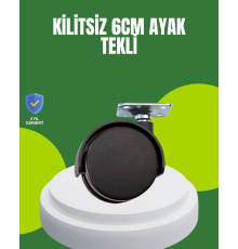 Kilitsiz 6 cm Tekerlek Ayak Tek Adet