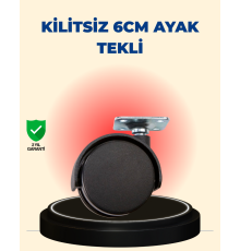 Masa ve Sehpa İçin 6 cm Kilitsiz Ayak Tekli