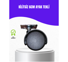 6 cm Kilitsiz Masa Ayağı Tekli Döner Tekerlek