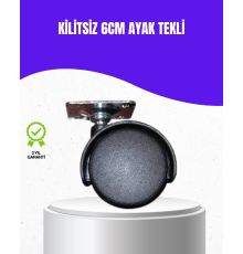 6 cm Kilitsiz Masa Ayağı Tekli Döner Tekerlek