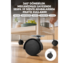 Mobilya Tekerleği 6 cm Kilitsiz Tekli Satış