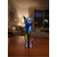 Rainbow Renkli Kedi Biblosu Dekoratif Masa ve Raf Süsü