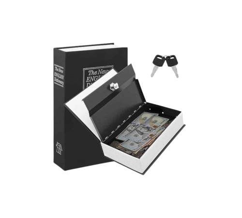 Kilitli Gizli Kasa Sözlük Kumbara Kitap Sözlük Görünümlü 18cm