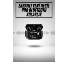 2.Nesil Pro Ekranlı Sesli Görüşme Yapabilen Kablosuz Bluetooth Kulaklık