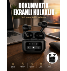 Yeni Nesil Pro Ekranlı Bluetooth Kulaklık 5.0 Bluetooth Yeni Nesil