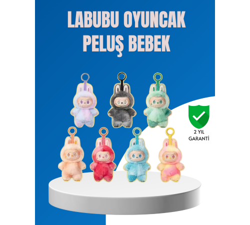 Dekoratif Labubu Karakter Figürü – Kaliteli Peluş Malzeme