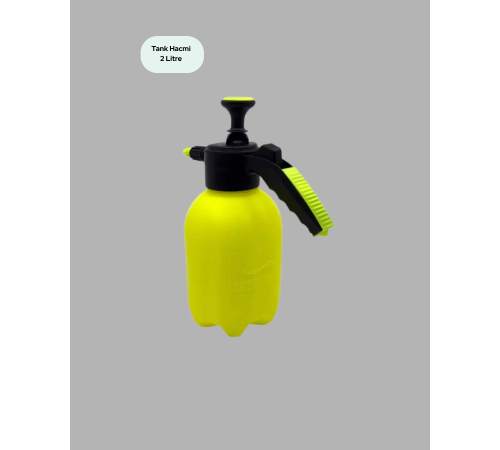 2 Litre Püskürtücü Bakır Nozullu Ayarlı Sprey Temizlik ve Bahçe