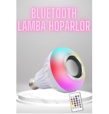 Bluetooth Hoparlör Akıllı Rgb Led Işık Renk Değiştirme Ses Bombası Ampül Görünümlü