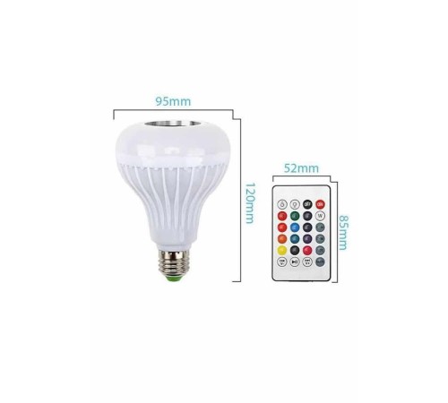 Bluetooth Hoparlör Akıllı Rgb Led Işık Renk Değiştirme Ses Bombası Ampül Görünümlü