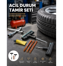 Acil Durumların Kurtarıcısı Çok Amaçlı Lastik Tamir Seti