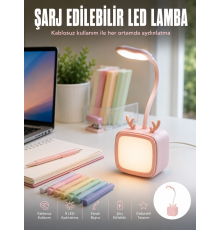 Esnek Gövdeli LED Masa Lambası Taşınabilir Gece Aydınlatması
