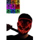 Led Işıklı Neon Maske Cadılar Bayramı Maskesi Korkunç Korku Maskesi