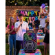 8 İnç Taşınabilir Karaoke Hoparlör Mikrofonlu RGB Işıklı Bluetooth Speaker