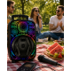8 İnç Taşınabilir Karaoke Hoparlör Mikrofonlu RGB Işıklı Bluetooth Speaker