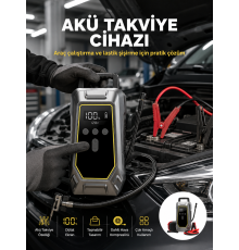 Araç Kullanıcıları İçin Çok Fonksiyonlu Akü Takviye Cihazı