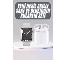 Akıllı Saat Kulaklık Hediyeli Uyku ve Sağlık Takibi Yapabilen Uzun Ömürlü