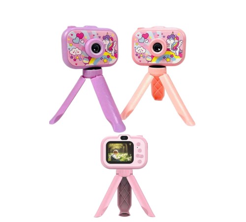Çocuklara Özel Ayaklı Mini Fotoğraf Makinesi Dijital LCD Ekran